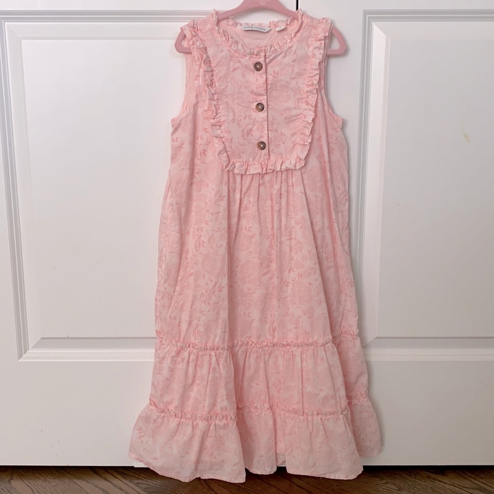 Janie and Jack Floral Maxi Ruffle Dress size 6